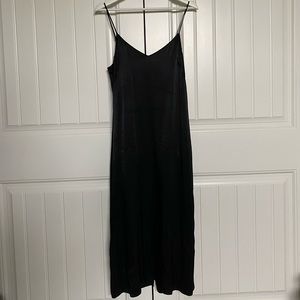 & Other Stories Black Midi dress